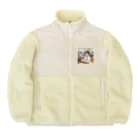 可愛い男の子イラスト販売所　By,keicyanの男の子　中学1年生　パソコン部 Boa Fleece Jacket