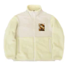 三毛猫のハシモトのまみれたい Boa Fleece Jacket