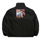 猫好き Japanの富士山と猫 Boa Fleece Jacket