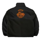 キッズモード某の武骨なバイクデザイン orange(前後pt） Boa Fleece Jacket