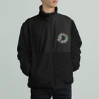 oiabuemoのリボンと薔薇のリース Boa Fleece Jacket