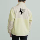 AomoriHorseFarmのジナコシルエット黒 Boa Fleece Jacket