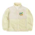 Train Kids! SOUVENIR SHOPの黄色い電車 「 海へ行こう 」 Boa Fleece Jacket