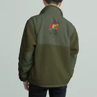 どうぶつのホネ、ときどきキョウリュウ。のステゴサウルス Boa Fleece Jacket