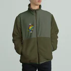 どうぶつのホネ、ときどきキョウリュウ。のステゴサウルス Boa Fleece Jacket