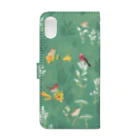 piro piro piccoloの原生花園の野鳥 Book-Style Smartphone Case :back