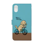 efrinmanのbicycle 3（ブルー） Book-Style Smartphone Case :back
