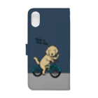 efrinmanのbicycle 3（ネイビー） Book-Style Smartphone Case :back