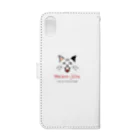 td_shopのNeko-jita iPhoneX/Xs 用 Book-Style Smartphone Case :back