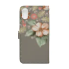 cloud 7のSEPIA FLOWER Book-Style Smartphone Case :back