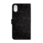 cloud 7のDARK FLORAL Book-Style Smartphone Case :back