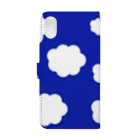 やっぱり青が好きのKUMO わいど さし Book-Style Smartphone Case :back