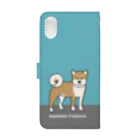 efrinmanのshiba1&2（ブルー） Book-Style Smartphone Case :back