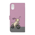 efrinmanのbicycleラブ イエロー（ピンク） Book-Style Smartphone Case :back