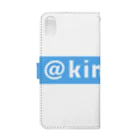 駒田航の超↑筋肉プルプル!!! - 【公式】グッズSHOP - SUZURI店の【KPBL03】@kinpuru（ブルー） Book-Style Smartphone Case :back