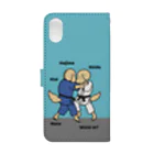 efrinmanのjudo（ブルー） Book-Style Smartphone Case :back