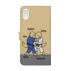 efrinmanのjudo（イエロー） Book-Style Smartphone Case :back