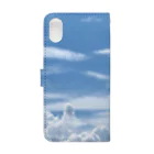 miyimの青空、雲、空と雲 Book-Style Smartphone Case :back