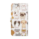 わんわん🐾のわんわん🐾たくさん🐾 Book-Style Smartphone Case :back