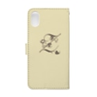 sonoteniのアルファベット　イニシャル　ボタニカル　クリーム　Z #205 Book-Style Smartphone Case :back