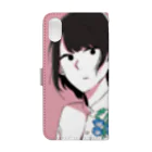 HAGU HOSHINO COLLABORATION STOREの【町田メロメ】HAGU HOSHINO Smartphone Case Book-Style Smartphone Case :back