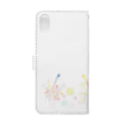 ひつじのアトリエ【公式】のきらめく線香花火 Book-Style Smartphone Case :back