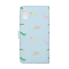 az___goodsのきょうりゅう Book-Style Smartphone Case :back