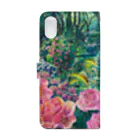 🌿Art shop Kano🌿のrose garden Book-Style Smartphone Case :back