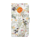 omisoのりんごと花 Book-Style Smartphone Case