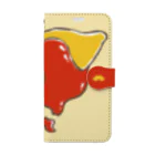 ハルイロ雑貨店　suzuri支店の【iPhoneX専用】ふわとろオムライス 手帳型スマホケース