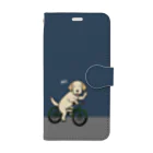 efrinmanのbicycleラブ イエロー（ネイビー） Book-Style Smartphone Case