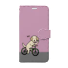 efrinmanのbicycleラブ イエロー（ピンク） Book-Style Smartphone Case