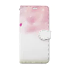 caprice-yk-sunの柴犬と桜 Book-Style Smartphone Case