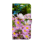DOLUXCHIC RAYLOのPink flowers  Book-Style Smartphone Case