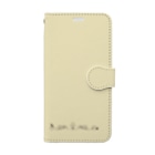 sonoteniのアルファベット　イニシャル　ボタニカル　クリーム　X #203 Book-Style Smartphone Case