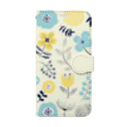 yumeyumeの北欧風花柄 Book-Style Smartphone Case