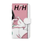 HAGU HOSHINO COLLABORATION STOREの【町田メロメ】HAGU HOSHINO Smartphone Case Book-Style Smartphone Case