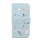 文鳥株式☆会社の文鳥さんスマホケース Book-Style Smartphone Case