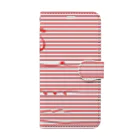 dizzyのRed Stripes Book-Style Smartphone Case