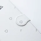 はっしーのシカ（ベージュ×赤） Book-Style Smartphone Case :clasp (magnet type)