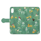 piro piro piccoloの原生花園の野鳥 Book-Style Smartphone Case:Opened (outside)