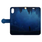 MenmeωのIn deep cave Book-Style Smartphone Case:Opened (outside)