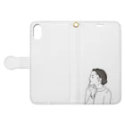 Fooのおすまし女子 Book-Style Smartphone Case:Opened (outside)