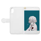 Ran.の寂しがり。 Book-Style Smartphone Case:Opened (outside)