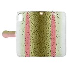 岩間創作室のニジマスの開き Book-Style Smartphone Case:Opened (outside)