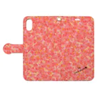 iroha_studioのRose pattern (Sweet) Book-Style Smartphone Case:Opened (outside)