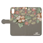 cloud 7のSEPIA FLOWER Book-Style Smartphone Case:Opened (outside)