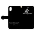 Anubis Eats Heartbeat Official Store in SUZURIのAnubis Eats Heartbeat Lyrics Goods - 深海魚 Book-Style Smartphone Case:Opened (outside)