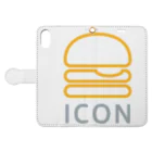 ICONのICONロゴ Book-Style Smartphone Case:Opened (outside)