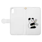 HONEY☆CROSSのCross パンダ Book-Style Smartphone Case:Opened (outside)